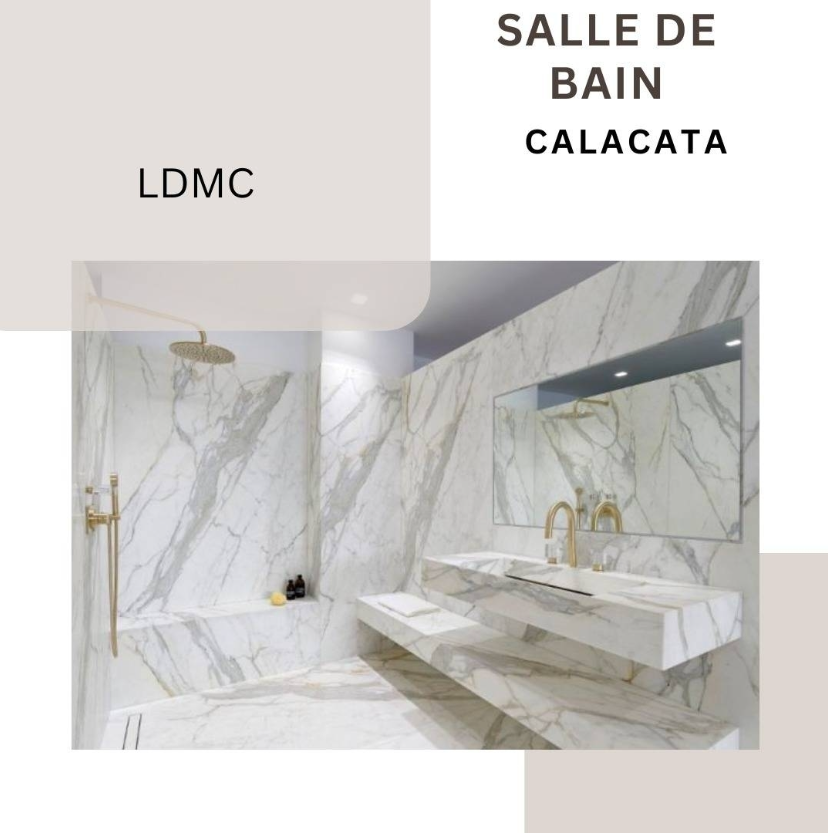 Calacatta marble luxury bathroom by LDMC